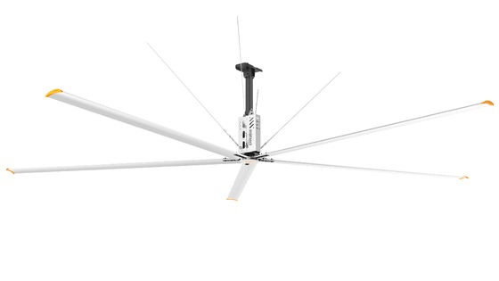 Harga yang bagus 7.3m Jenis Gearbox Besar Gudang Kipas Angin Langit-langit Pendinginan Kuat Untuk Daerah Besar on line