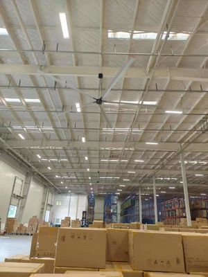Καλή τιμή 2 mm πάχος λεπίδα 7,3m διάμετρος HVLS ανεμιστήρες οροφής για κέντρα διανομής σε απευθείας σύνδεση