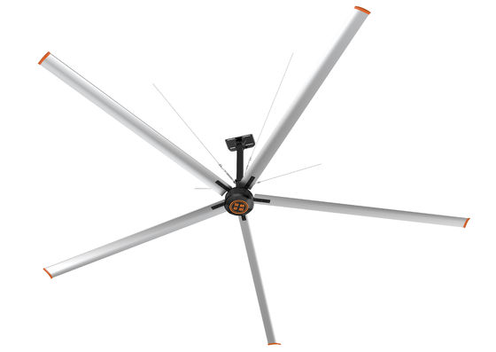 طاقة توفير هوائية HVLS بدون معدات 1.5KW هوائيات السقف الكبيرة للمستودع