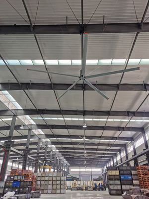نوع علبة التروس المراوح الصناعية الكبيرة HVLS المراوح المستودع شفرة قابلة للتخصيص