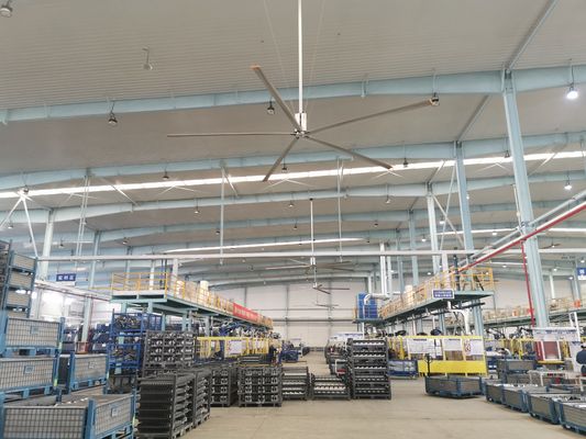 Buon prezzo 3 Fase 380V 1.5KW 7.3M Ventilatore HVLS conveniente con scatola di controllo in linea