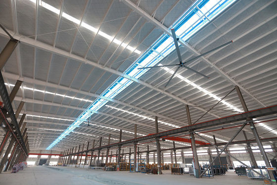 Grandi ventilatori HVLS da 24 piedi PMSM HVLS ventilatore appeso per luoghi commerciali
