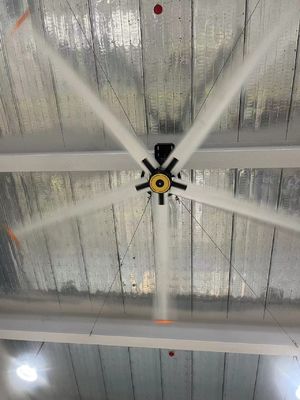 Buon prezzo 2.5 metri Ventilatori di soffitto commerciali per ristoranti PMSM 8 piedi di diametro in linea