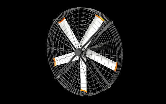 2m ventilatori industriali per pareti esterne ventilatori industriali appesi 6 lame