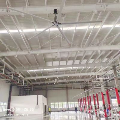 فنر سقف HVLS در جنوب شرقی آسیا برای اندازه های مختلف با موتور گیربکس 40dB