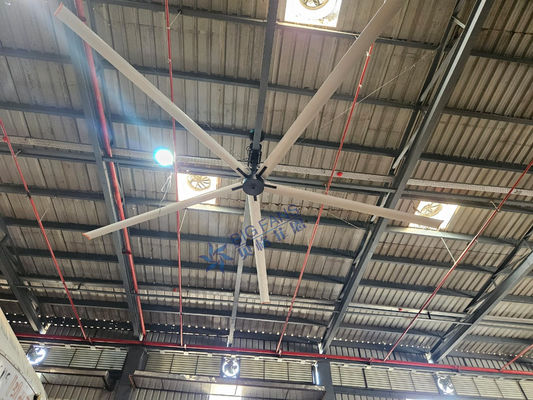 Buon prezzo Ventilatore HVLS industriale a risparmio energetico con motore PMSM a azionamento diretto senza ingranaggi in linea