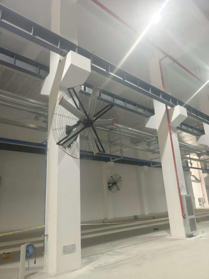 Community Wall Fans Example 150 Units Wall-mounted Fans Project – Enhancing Comfort with Efficient ...